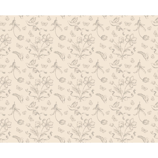 Obrus beżowe Kwiaty, 180x120 cm, mix