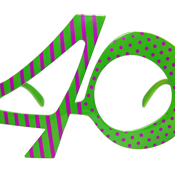 Okulary 40, zielony
