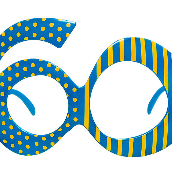 Okulary 60, niebieski