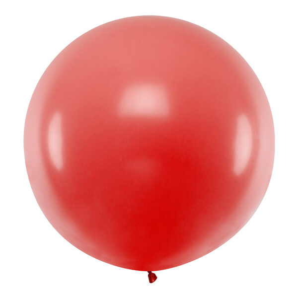 Balon okrągły 1m, Pastel Red