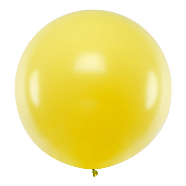 Balon okrągły 1m, Pastel Yellow