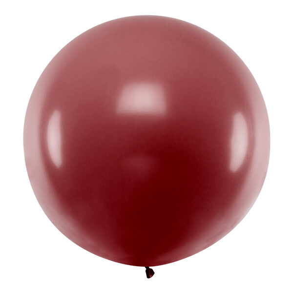 Balon okrągły 1m, Pastel Burgundy