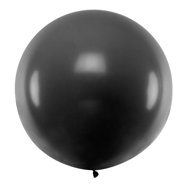 Balon okrągły 1m, Pastel Black