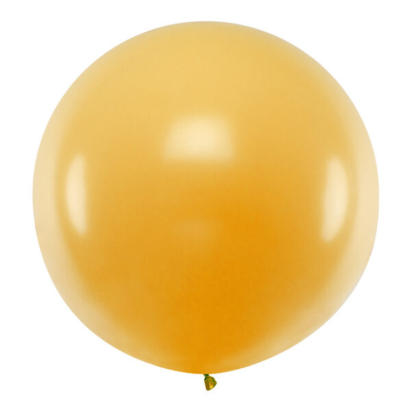 Balon okrągły 1m, Metallic Gold