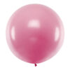 Balon okrągły 1m, Metallic Light Pink