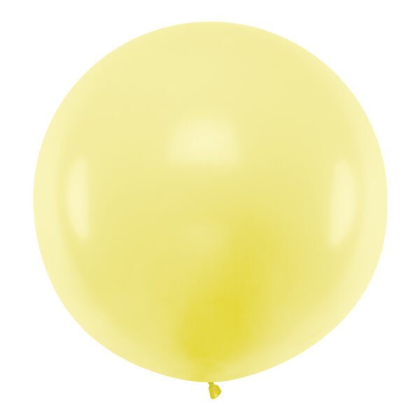Balon okrągły 1m, Pastel Light Yellow