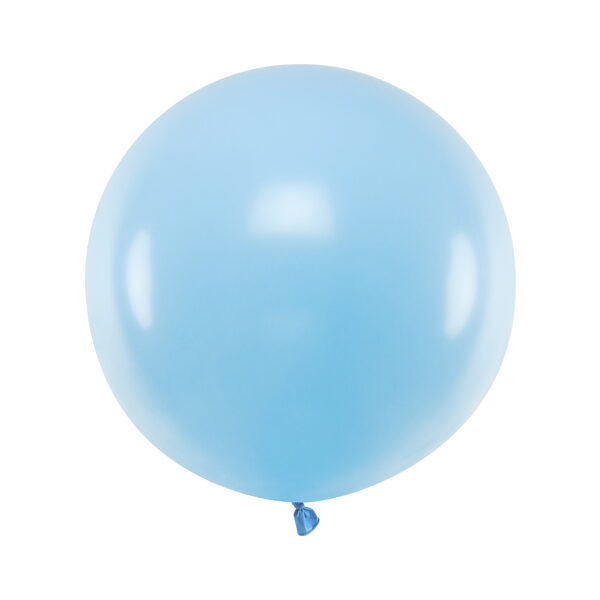 Balon okrągły 60 cm, Pastel Baby Blue