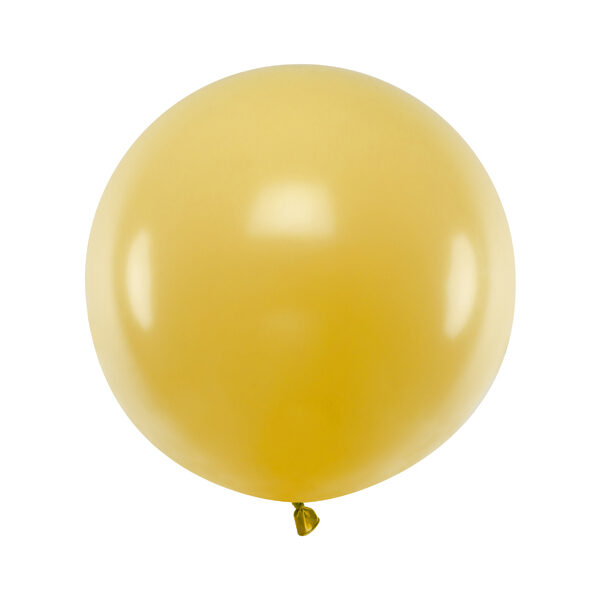 Balon okrągły 60 cm, Metallic Gold