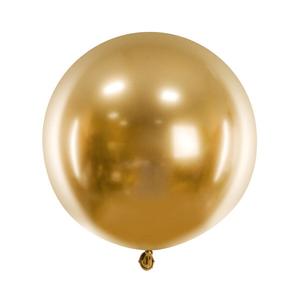 Balon okrągły Glossy 60cm, złoty