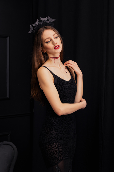 Opaska Nietoperze, 22x23 cm, czarny - obrazek 5