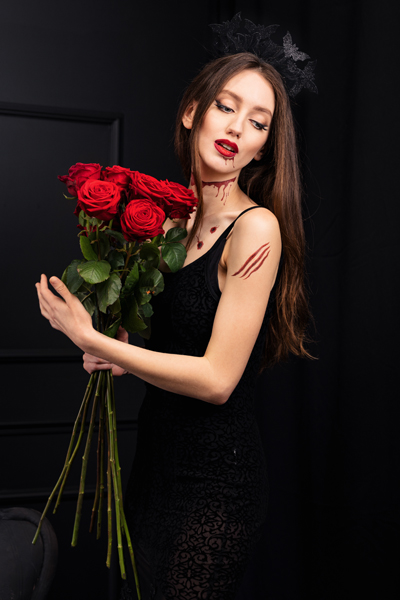 Opaska Nietoperze, 22x23 cm, czarny - obrazek 6