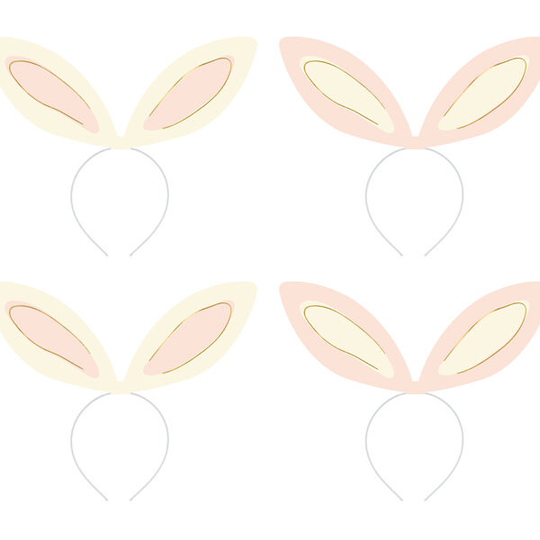 Opaski Uszy królika, 12.5x29 cm, mix (1 op. / 4 szt.)