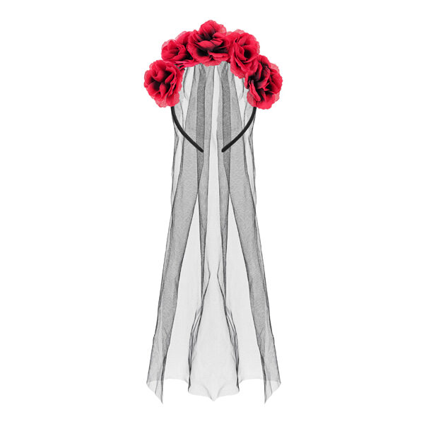 Opaska Róże z welonem, mix