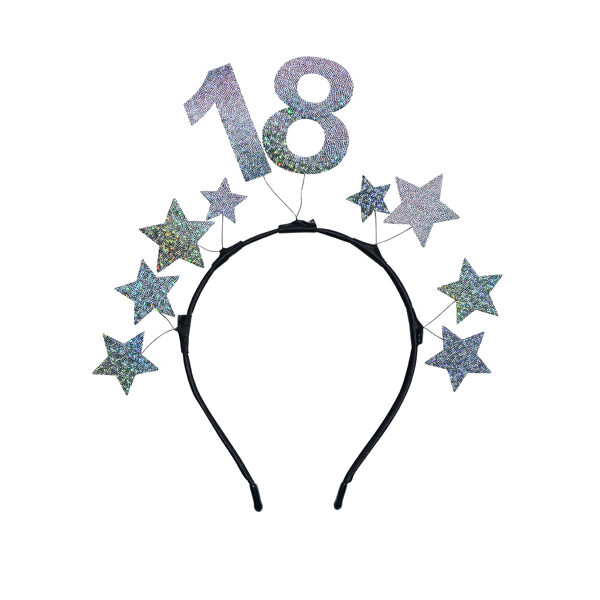 Opaska z gwiazdkami 18, srebrna