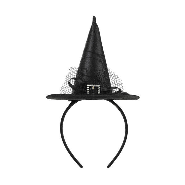 Opaska Kapelusz Czarownicy, 17x28cm, czarny