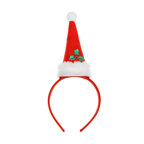 Opaska Czapka Mikołaja, 11x26.5cm, mix