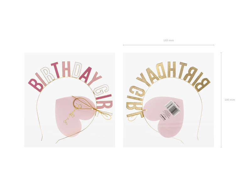 Opaska Birthday Girl, mix - obrazek 5