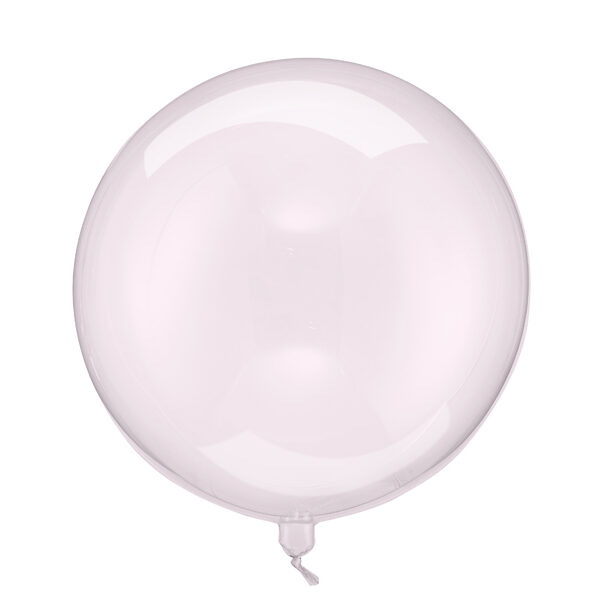 Balon Kula, 40cm, transparentny róż