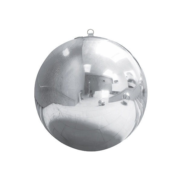 Dmuchana kula, srebrny lustrzany, 90cm