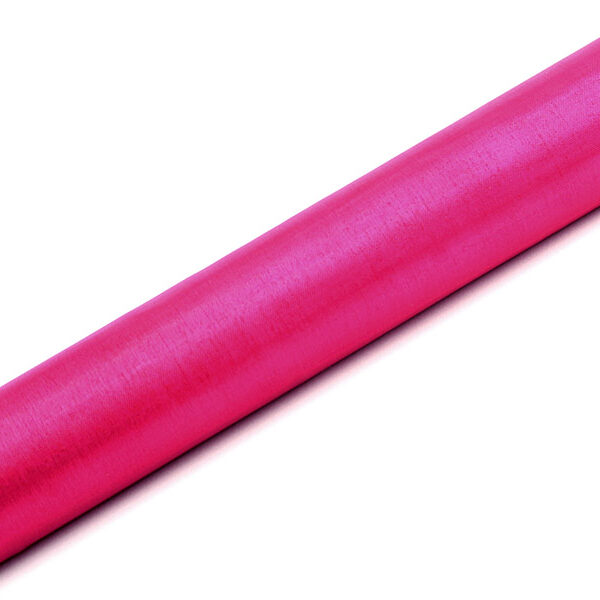 Organza Gładka, c. różowy, 0,36 x 9m (1 szt. / 9 mb.)
