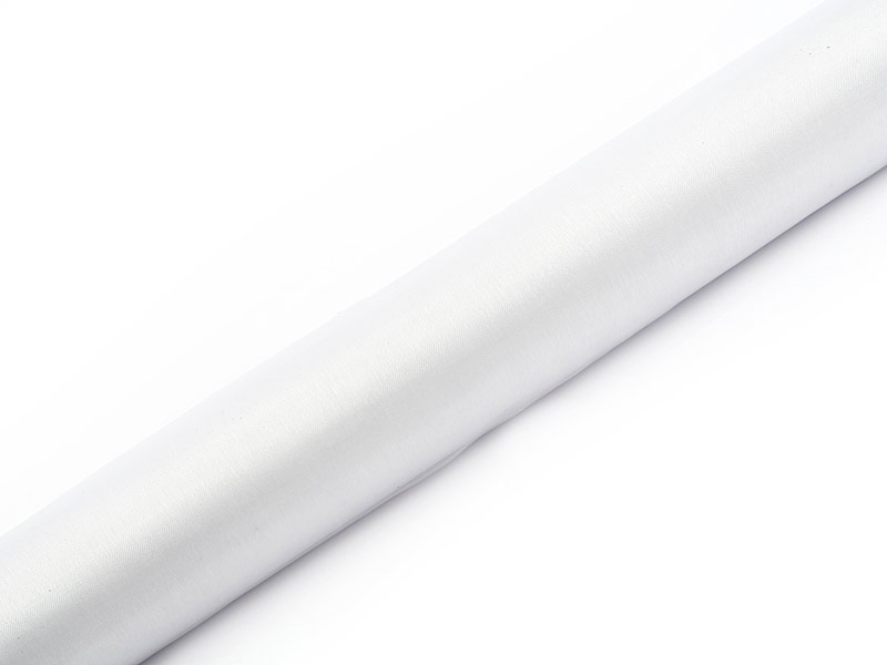 Organza Gładka, biały, 0,36 x 9m (1 szt. / 9 mb.)