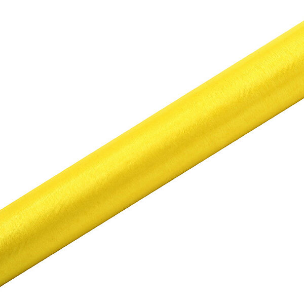 Organza Gładka, żółty, 0,36 x 9m (1 szt. / 9 mb.)