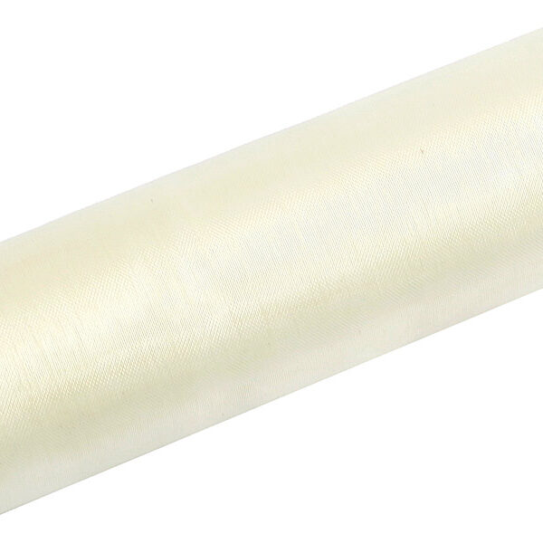 Organza Gładka, j. kremowy, 0,16 x 9m (1 szt. / 9 mb.)
