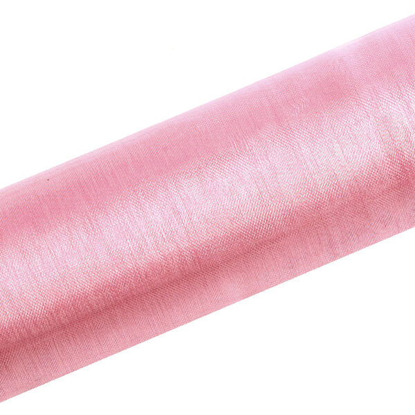 Organza Gładka, j. różowy, 0,16 x 9m (1 szt. / 9 mb.)