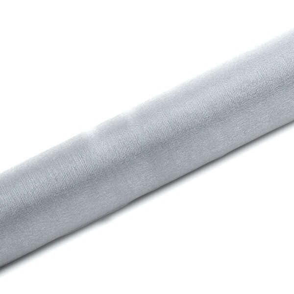 Organza Snow, srebrny, 0,36 x 9m (1 szt. / 9 mb.)