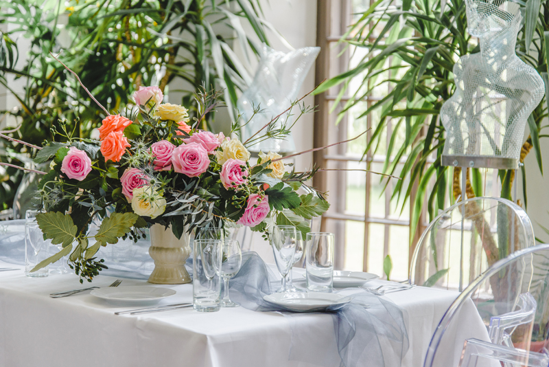 Organza Snow, srebrny, 0,36 x 9m (1 szt. / 9 mb.) - obrazek 5