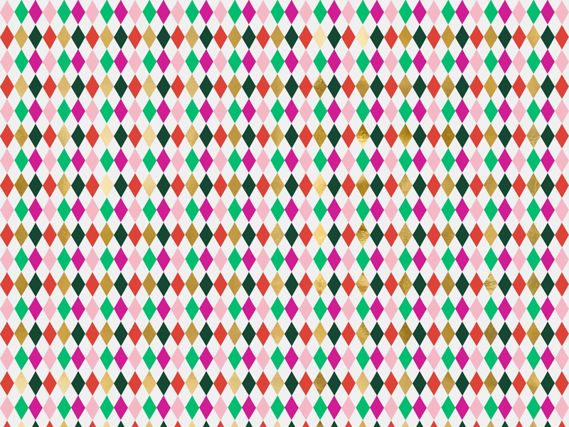 Papier do pakowania - Romby, 70x200cm