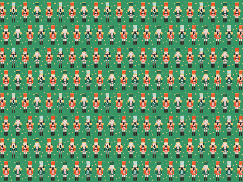 Papier do pakowania - Dziadek do orzechów, 70x200 cm