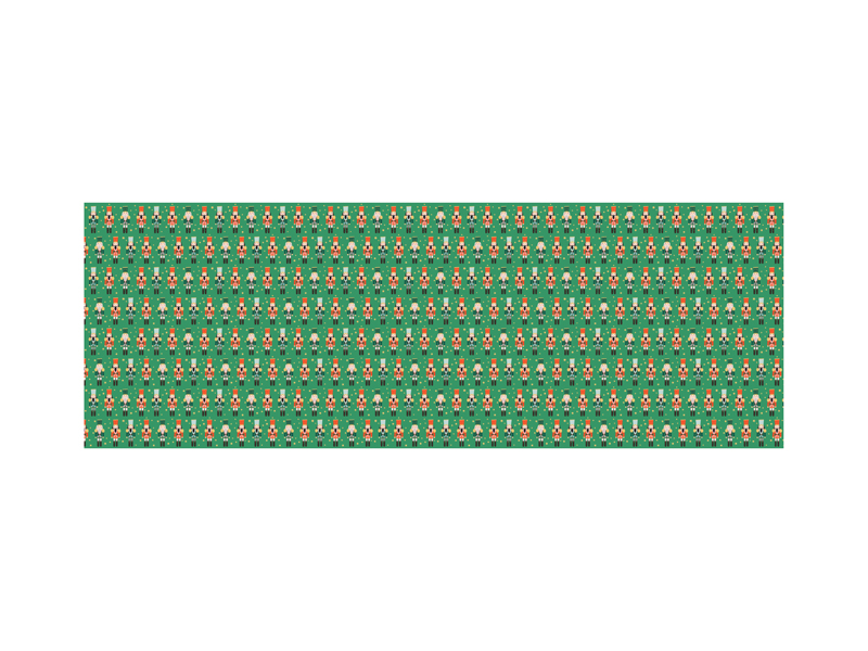 Papier do pakowania - Dziadek do orzechów, 70x200 cm - obrazek 2