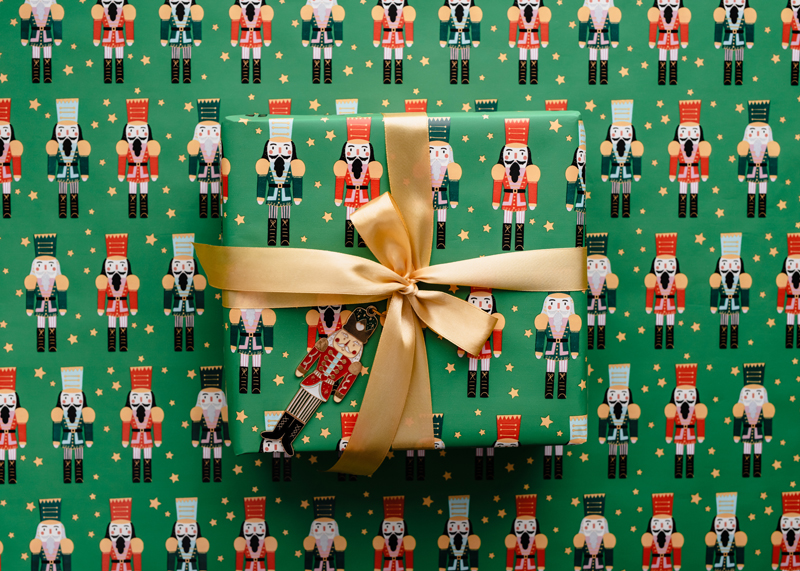 Papier do pakowania - Dziadek do orzechów, 70x200 cm - obrazek 4