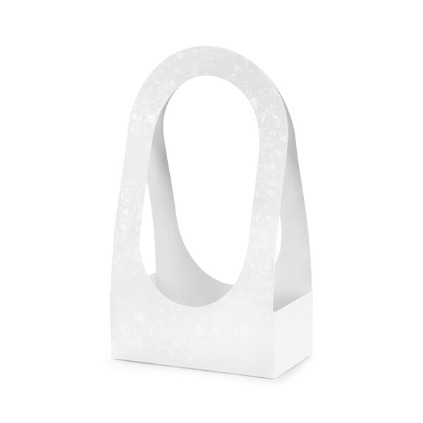 Pudełko na kwiaty flowerbox, 21,6 x 11,7 x 38,5 cm, biały