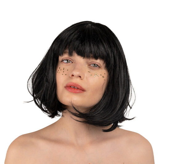 Peruka Kleopatra, czarny