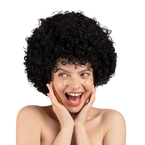 Peruka Afro, czarny