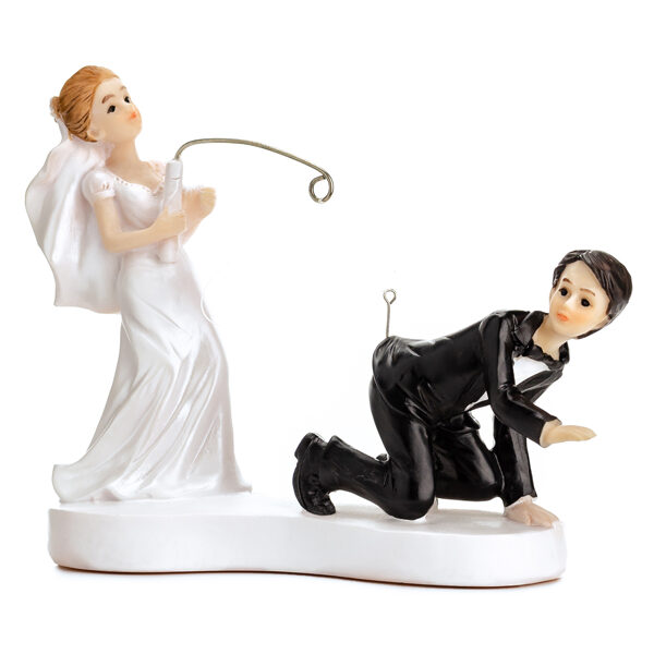 Figurka Para Młoda z wędką, 13cm