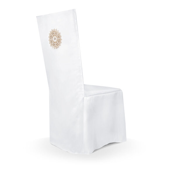 Pokrowiec komunijny na krzesło, biały