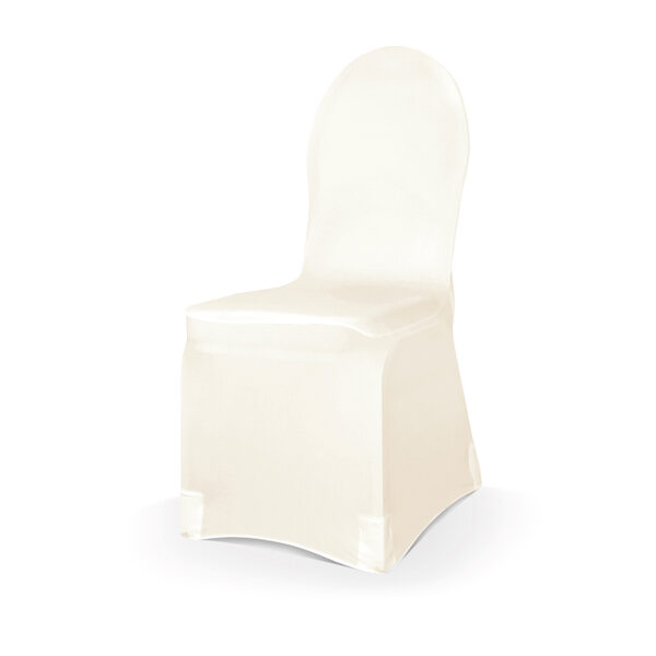 Pokrowiec z matowej tkaniny, kremowy