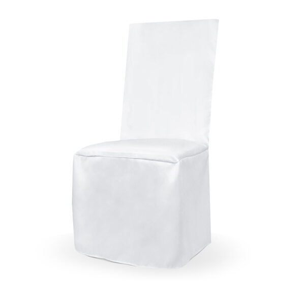 Pokrowiec z matowej tkaniny, biały