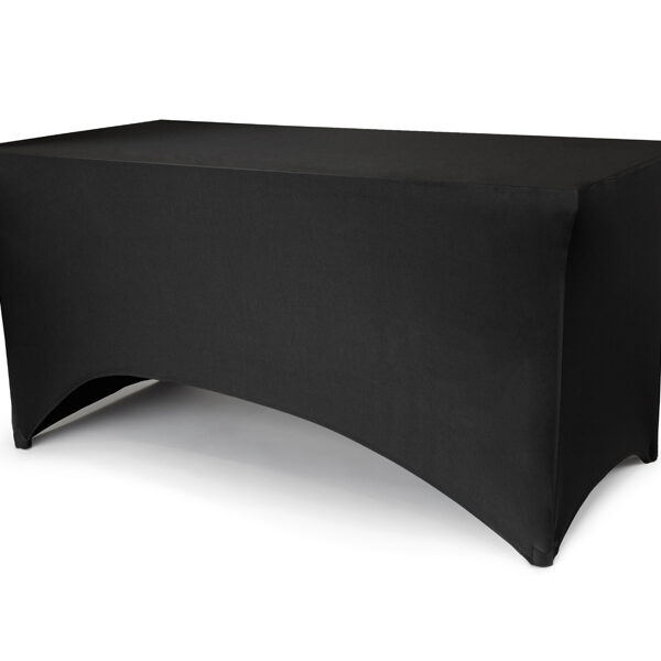 Pokrowiec na stół bankietowy, 183x76x74 cm, czarny