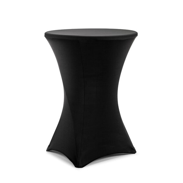 Pokrowiec na stół koktajlowy, 80x110 cm, czarny