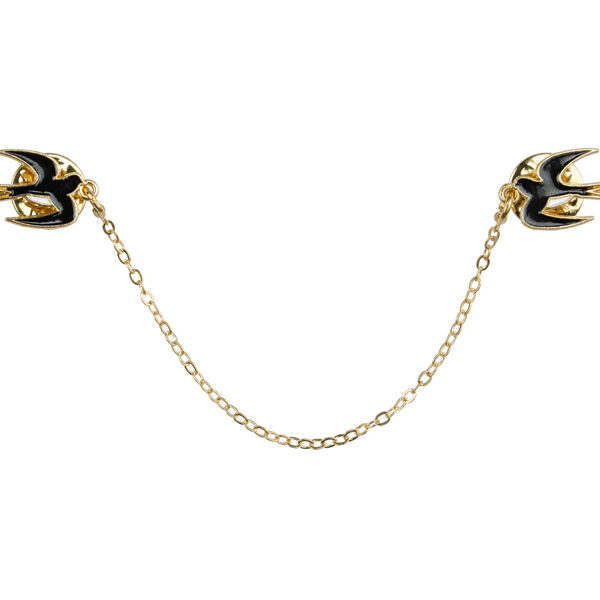 Przypinka na kołnierzyk Jaskółka