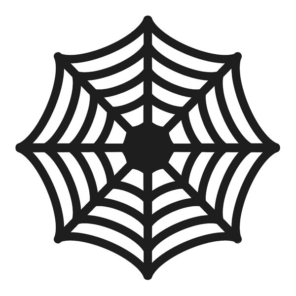 Podkładki pod talerze Pajęczyny, czarny, 27.5cm (1 op. / 4 szt.)