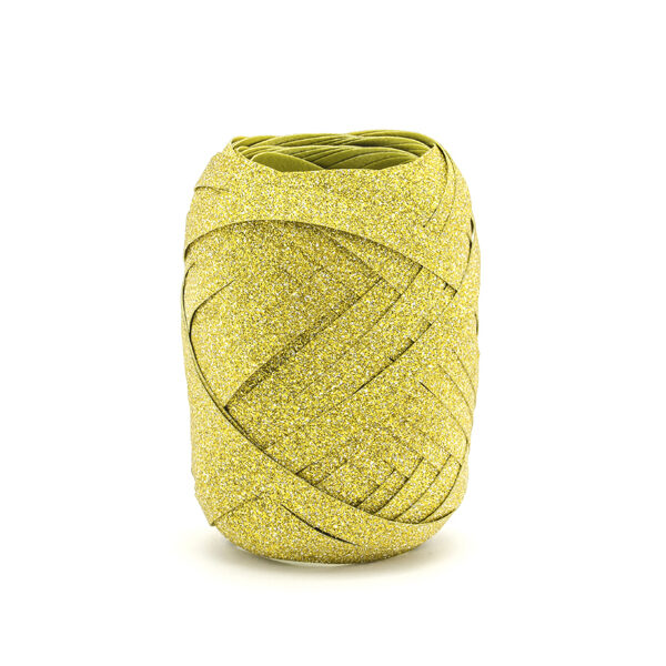 Wstążka plastikowa, złoty, 5mm/10m