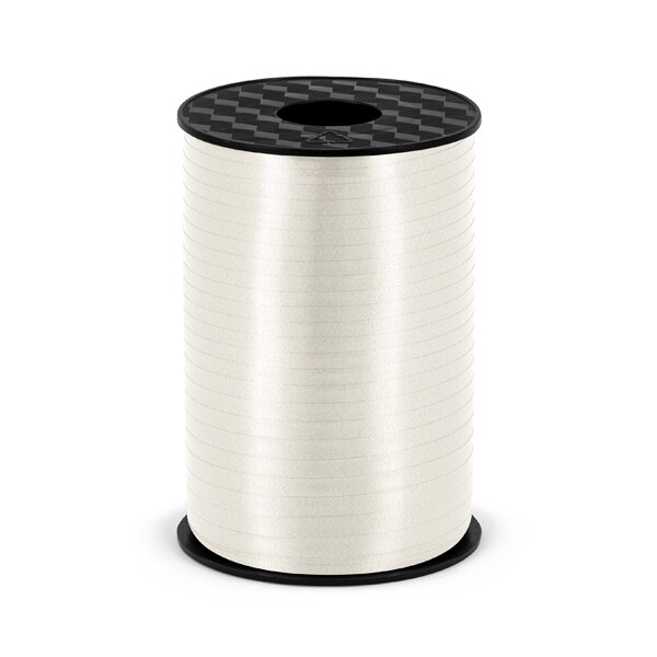 Wstążka plastikowa, biały, 5mm/225m