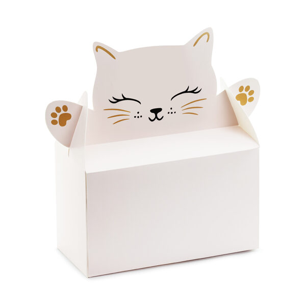 Ozdobne pudełka na ciasto - Kotek (1 op. / 6 szt.)