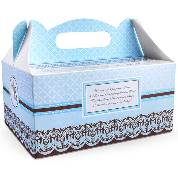 Ozdobne pudełka na ciasto komunijne (1 op. / 10 szt.)