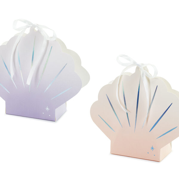 Pudełeczka Muszla, mix, 16x17.5x5.5cm (1 op. / 4 szt.)